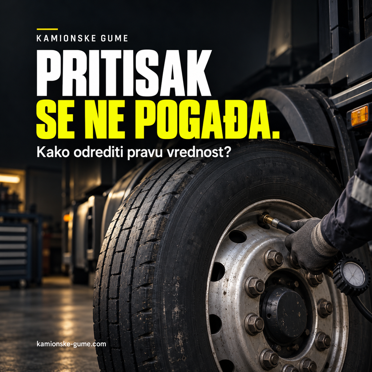 Pritisak u kamionskim gumama: kako odrediti pravilnu vrednost?